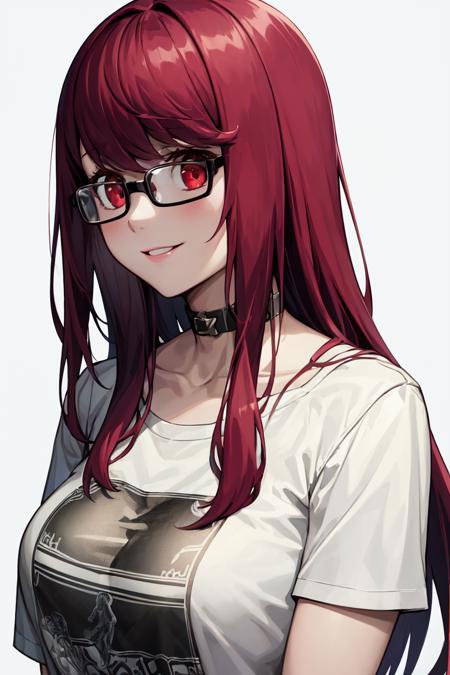 2496988-2015737265-masterpiece, best quality, absurdres, perfect anatomy, 1girl, solo, Yoshizawa Sumire, long hair, glasses, upper body, t-shirt, c.png